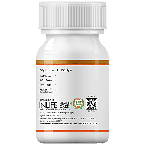 INLIFE Flaxseed Oil 500 Mg Capsules - Omega 3, 6, 9, Extra Virgin Cold Pressed, Overall Wellness, 60 pcs  