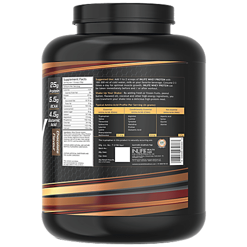 Buy INLIFE Whey Protein Powder Chocolate, Isolate Hydrolysate