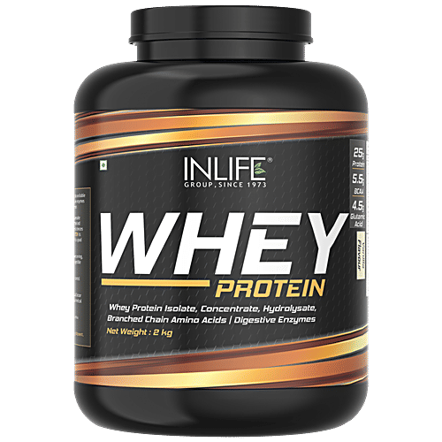 Buy INLIFE Whey Protein Powder Vanilla, With Isolate, Digestive