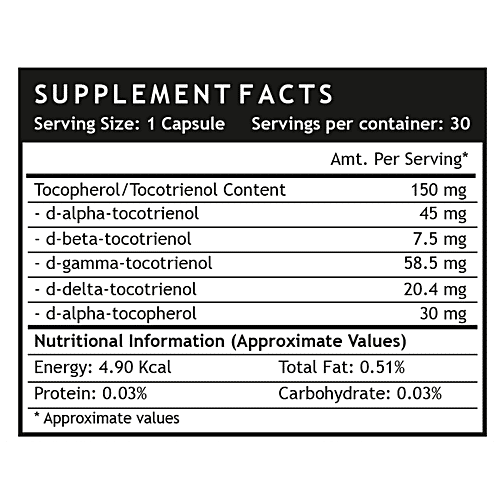 Buy INLIFE Tocotrienols & Wheat Germ Oil Capsules With Vitamin E, For