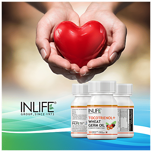 Buy INLIFE Tocotrienols & Wheat Germ Oil Capsules With Vitamin E, For