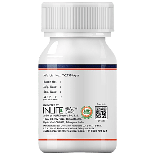 INLIFE Shilajit Extract 500 Mg Capsules - For Men Strength & Stamina, 60 pcs