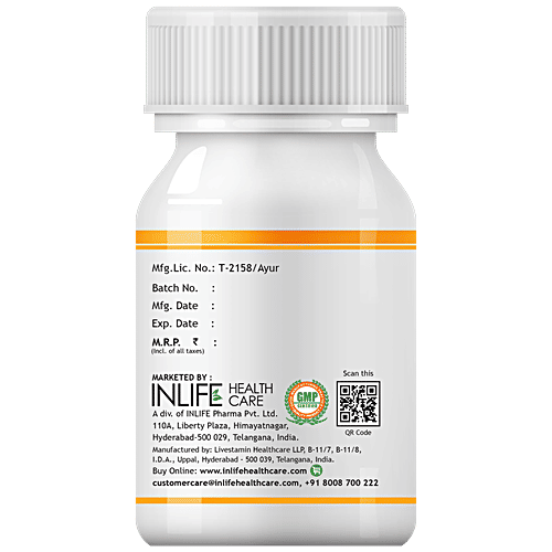 INLIFE Pumpkin Seed Extract 500 Mg Capsules - Maintain Healthy Heart & Liver, 60 pcs  