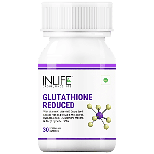 Buy INLIFE Glutathione Reduced Capsules Vitamin C, Milk Thistle