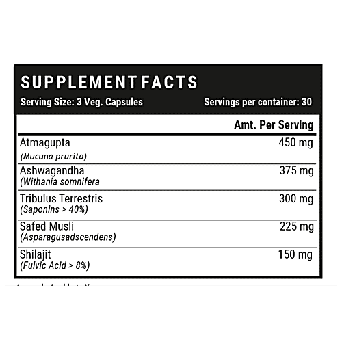 INLIFE Vitality & Vigour Capsules - Atmagupta, Ashwagandha, For Stamina & Focus, 90 pcs  
