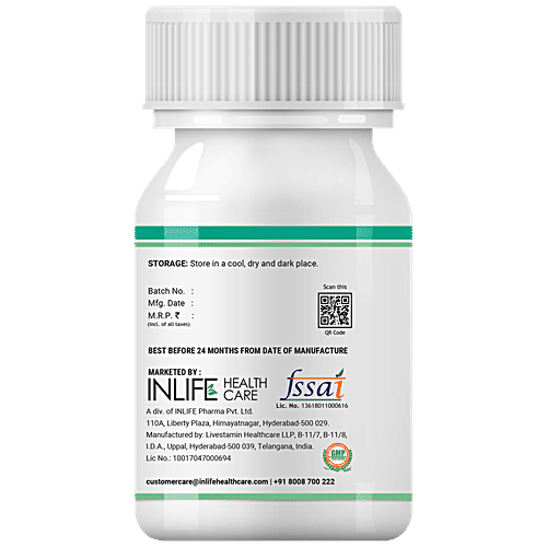 INLIFE Lung Detox Supplement Capsules - With Stinging Nettle, Echinacea, Supports Healthy Lungs, 60 pcs