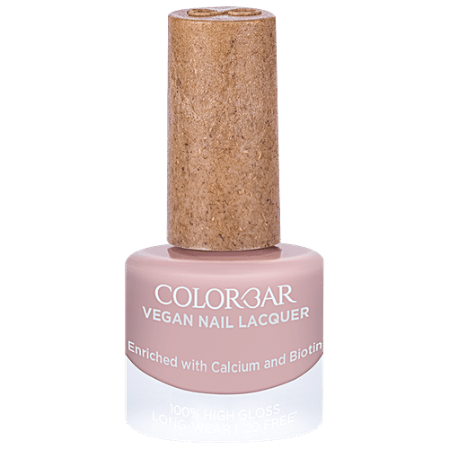 ColorBar Vegan Nail Lacquer - With Calcium & Biotin, High Gloss, 100% Coverage, 8 ml Ash - 149