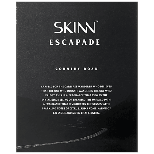 Skinn By Titan Eau De Parfum - Escapade, Country Road, For Men, Longlasting Fragrance, 100 ml  