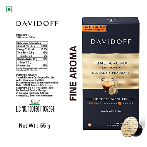 Buy Davidoff Fine Aroma Espresso Elegant & Fragrant Coffee Capsules
