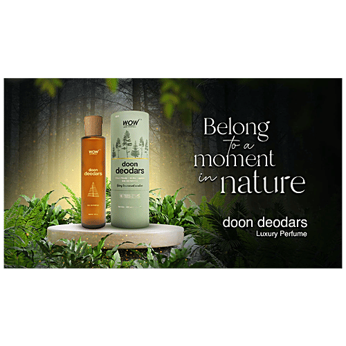Wow Skin Science Eau De Parfum Doon Deodars - Crisp & Woody, All Day Fragrance, Longlasting, Unisex Perfume, 30 ml
