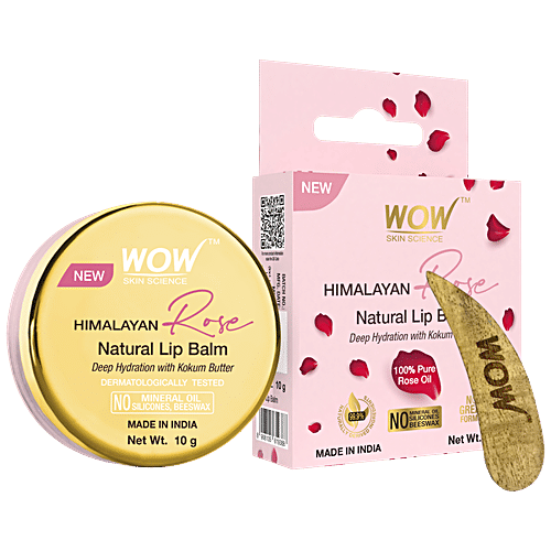 Buy Wow Skin Science Himalayan Rose Natural Lip Balm For Moisturize