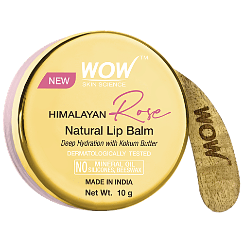 Buy Wow Skin Science Himalayan Rose Natural Lip Balm For Moisturize