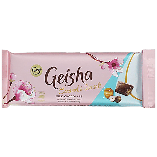 Buy Fazer Geisha Caramel & Sea Salt Milk Chocolate With Soft Hazelnut