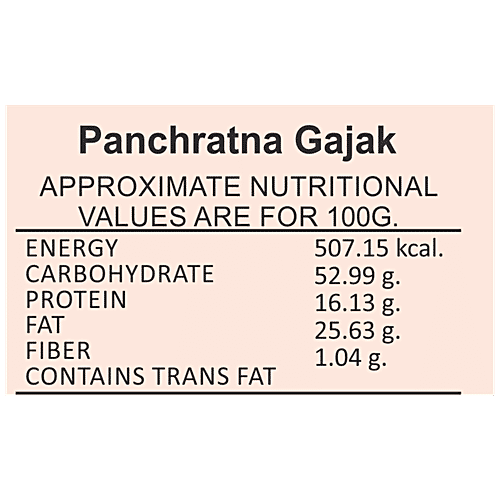 TASTE OF MALWA  Panchratna Gajak - Authentic Taste, Delicious Dessert, 250 g Box 