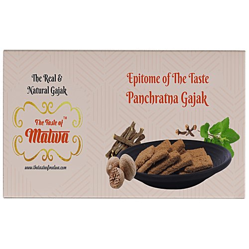 TASTE OF MALWA  Panchratna Gajak - Authentic Taste, Delicious Dessert, 250 g Box 