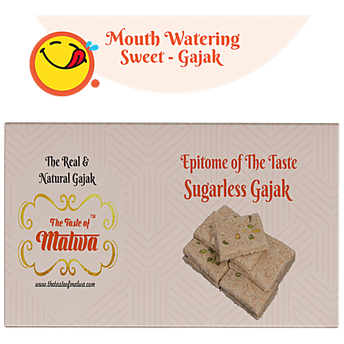 TASTE OF MALWA  Sugarless Gajak - Authentic Taste, Delicious Dessert, 250 g Box 
