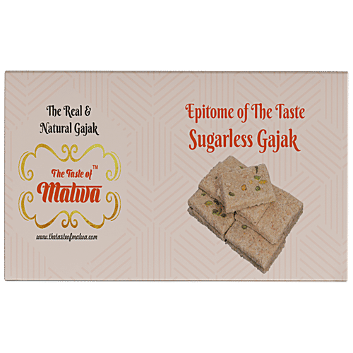 TASTE OF MALWA  Sugarless Gajak - Authentic Taste, Delicious Dessert, 250 g Box 