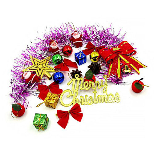 Creative Space Christmas Decoration Set - Mixed Ornaments, Reusable, Reflective, 1 pc  Reflective Ornaments
 Reusable Decorations