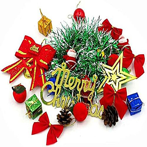 Creative Space Christmas Decoration Set - Mixed Ornaments, Reusable, Reflective, 1 pc  Reflective Ornaments
 Reusable Decorations