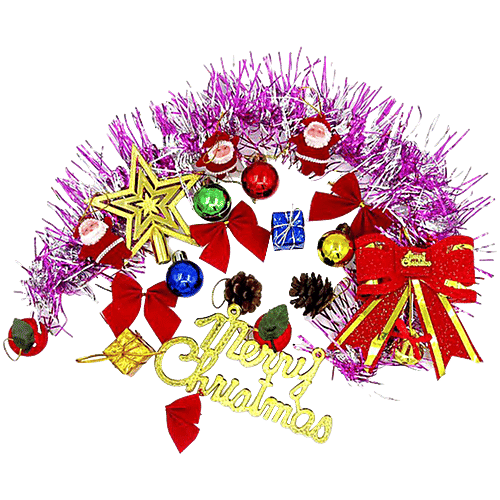 Creative Space Christmas Decoration Set - Mixed Ornaments, Reusable, Reflective, 1 pc  Reflective Ornaments
 Reusable Decorations