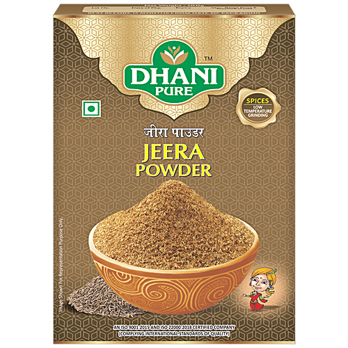 Dhani Pure Jeera Powder - Natural, No Artificial Colours & Preservatives, 5 g Carton