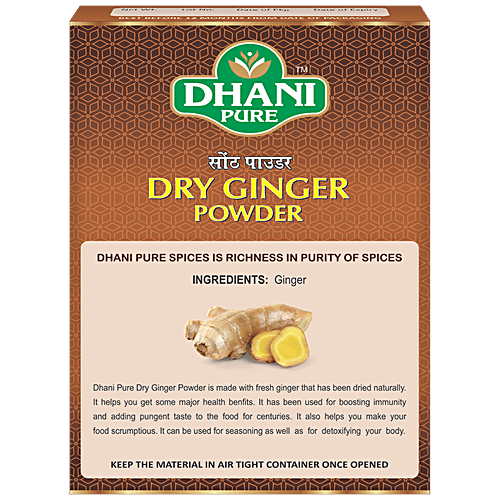 Buy DHANI PURE Dried Ginger Powder 100 Natural, No Artificial