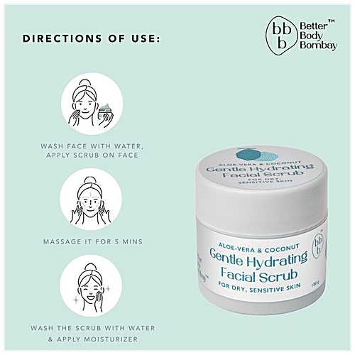 Buy Better Body Bombay Gentle Hydrating Facial Scrub Aloe & Coconut