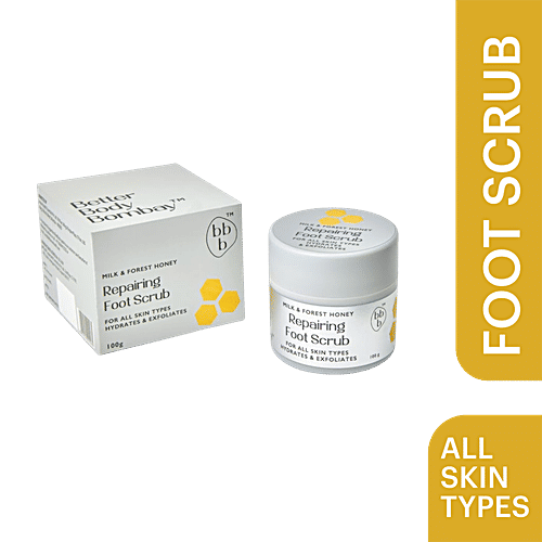 Buy Better Body Bombay Repairing Foot Scrub Milk & Forest Honey, For