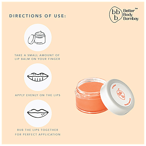 Better Body Bombay  Lip Balm - Ultra Moisturising, Nourishes Delicate Skin, 10 g Blood Orange 