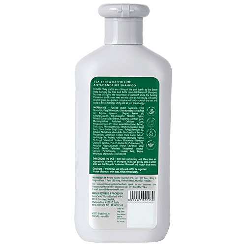 Buy Better Body Bombay AntiDandruff Shampoo Tea Tree & Kaffir Lime
