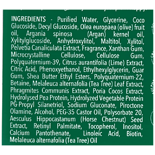 Better Body Bombay  Anti-Dandruff Shampoo - Tea Tree & Kaffir Lime, For Dull, Thinning Hair, Healthy Scalp, 300 ml  