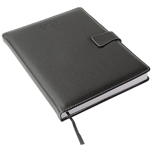 Cubic Foam New Year Diary 2023 - Sunday Separate, Matte Black, 240 mm x 180 mm, 365 Pages, 1 pc  