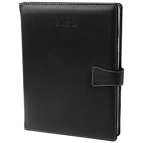 Cubic Foam New Year Diary 2023 - Sunday Separate, Matte Black, 240 mm x 180 mm, 365 Pages, 1 pc  