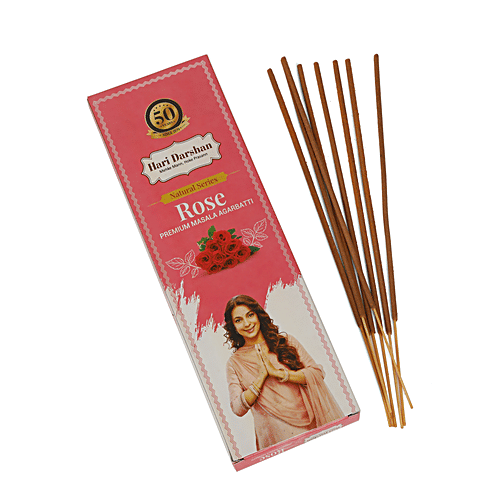 Buy Hari Darshan Rose Premium Masala Incense Sticks/Agarbatti Natural