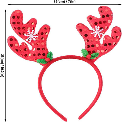Creative Space Christmas Reindeer Headband, Assorted, Costume, Head Hoop, Tree Decoration, 1 pc