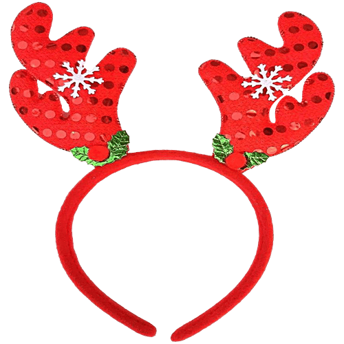 Creative Space Christmas Reindeer Headband, Assorted, Costume, Head Hoop, Tree Decoration, 1 pc