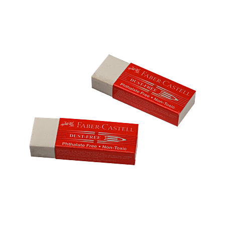Buy Faber castell Dust Free Eraser Large, NonToxic, 187050 Online at Best Price of Rs 95