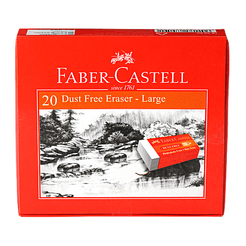Buy Faber castell Dust Free Eraser Large, NonToxic, 187050 Online at