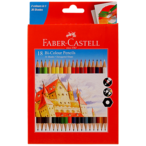Buy Faber castell BiColour Pencils 36 Shades Online at Best Price of