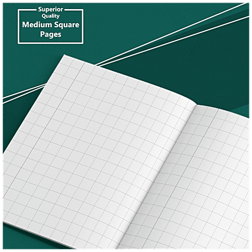 Target Publications Medium Square Notebook - 76 Pages, Hard Bound, Brown Cover, 57 GSM, 1 pc