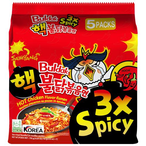 Buy Buldak 3x Spicy Hot Chicken Flavor Ramen - Instant Stir-Fried Noodle  Online at Best Price of Rs 750 - bigbasket