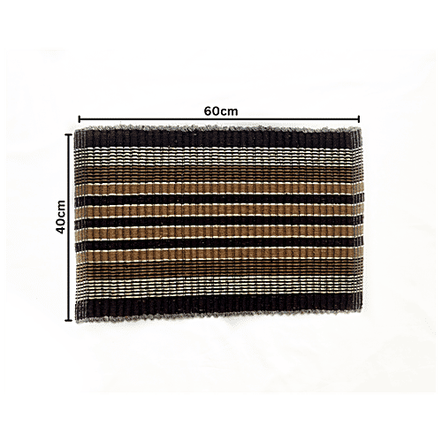Buy VTI Home Collection Cotton Polyester Hand Woven Doormat Fibre