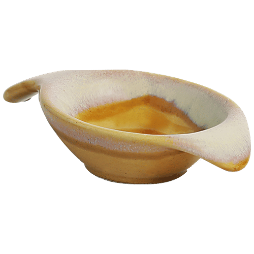 ExclusiveLane Two Dips Of Starlight Chutney Dip Ceramic Bowls - Dual Glazed Studio Pottery, Stylish, 2 pcs  