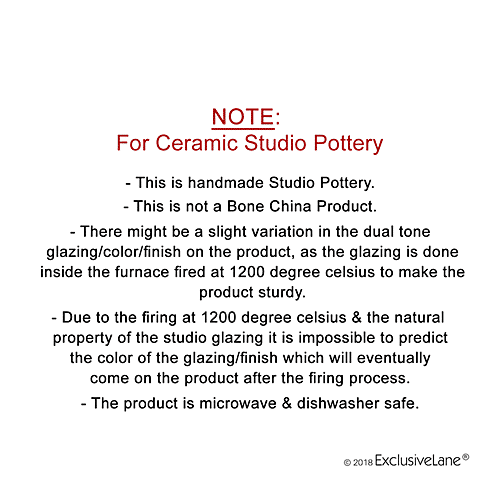 ExclusiveLane Two Dips Of Starlight Chutney Dip Ceramic Bowls - Dual Glazed Studio Pottery, Stylish, 2 pcs  