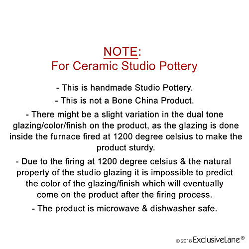 ExclusiveLane The Hut Couple Ceramic Quarter Plates - Hand-Painted, Microwave Safe, Stylish, 2 pcs  