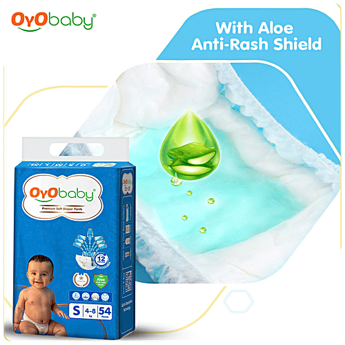 Oyo Baby Premium Soft Diaper Pants - Highly Absorbent, Prevents Leakage, L, 42 pcs  