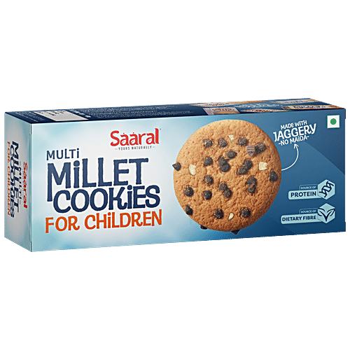 Buy SAARAL Multi Millet Cookies No Maida, Made With Jaggery, For