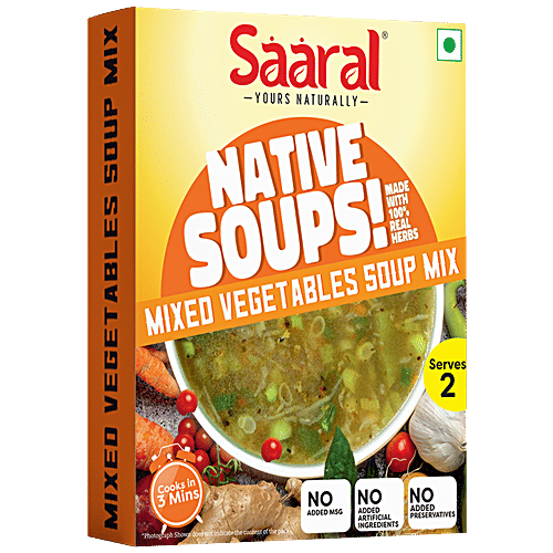 Buy SAARAL Mixed Vegetable Soup Mix Made With 100 Real Herbs Online