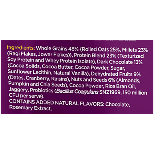 Yoga Bar 21g Protein Muesli + - Choco Almond + Cranberry, Healthy, 850 g