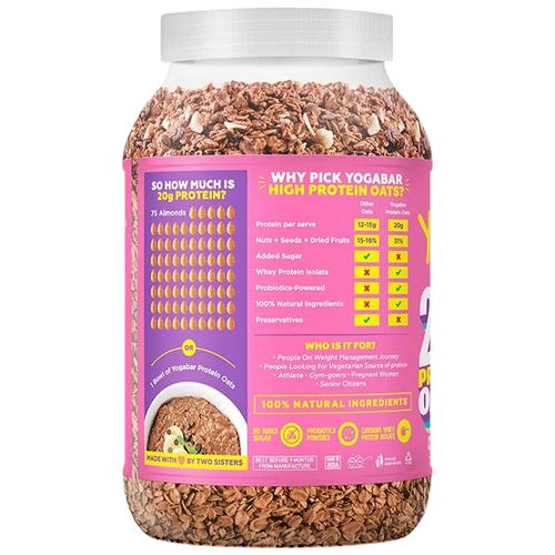 Buy Yoga Bar 20 G Protein Oats+ - Choco Almond, Rich In Omega 3 Online at  Best Price of Rs 629 - bigbasket